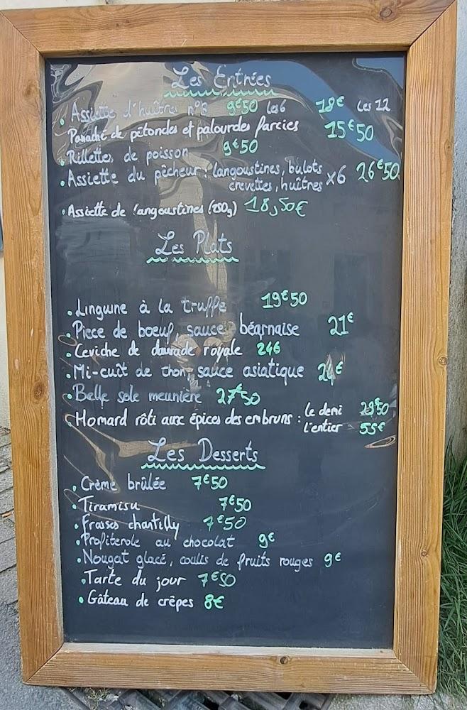 Restaurant Les Embruns - Menu Image 1